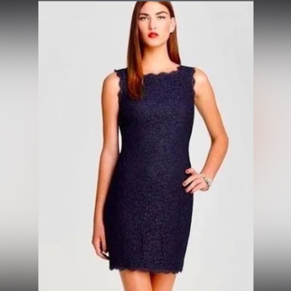 Adrianna Papell sleeveless lace sheath dress